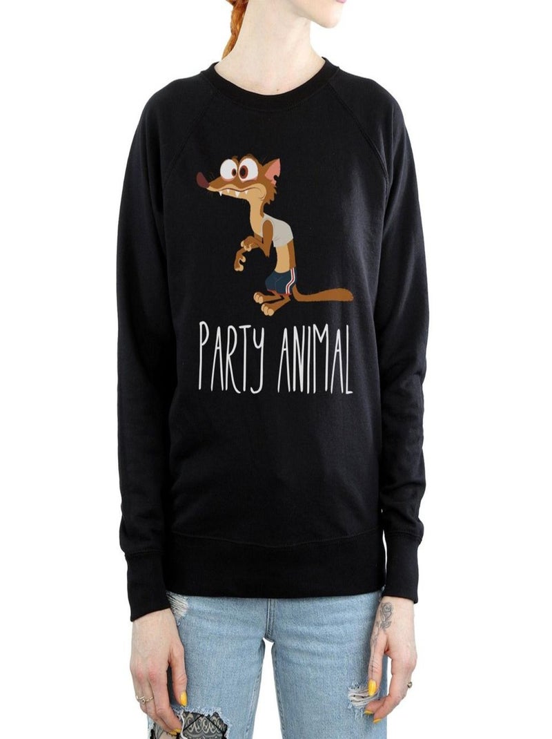 Disney - Sweat ZOOTROPOLIS PARTY ANIMAL Noir - Kiabi