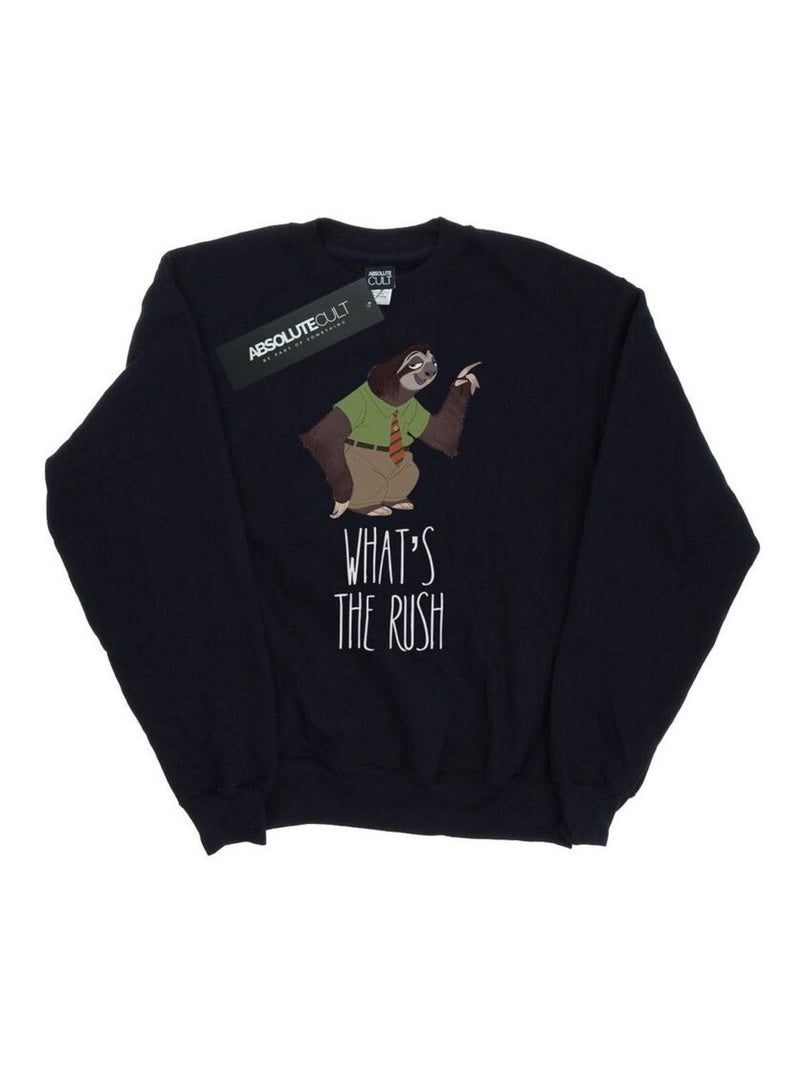 Disney - Sweat ZOOTROPOLIS WHAT'S THE RUSH Noir - Kiabi