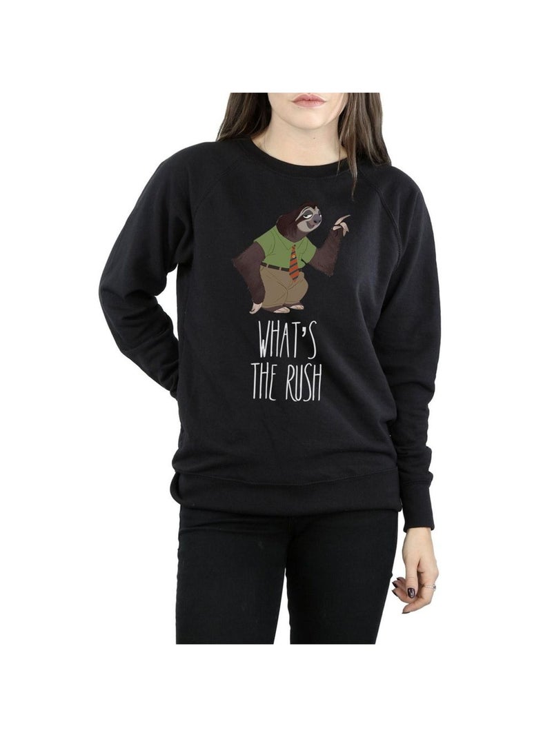 Disney - Sweat ZOOTROPOLIS WHAT'S THE RUSH Noir - Kiabi