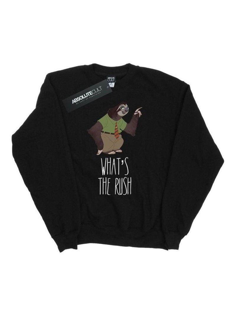 Disney - Sweat ZOOTROPOLIS WHAT'S THE RUSH Noir - Kiabi