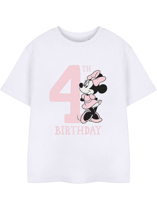 Disney - T-shirt 4ème anniversaire motif Minnie Mouse - Kiabi Disney - T-shirt 4ème anniversaire motif Minnie Mouse - Kiabi