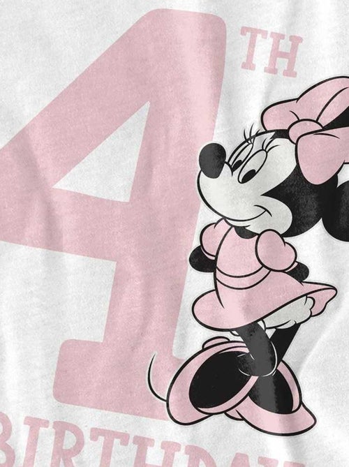 Disney - T-shirt 4ème anniversaire motif Minnie Mouse - Kiabi Disney - T-shirt 4ème anniversaire motif Minnie Mouse - Kiabi