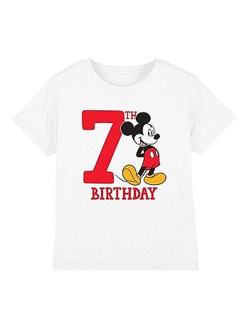 Disney - T-shirt 7ème anniversaire motif Mickey Mouse