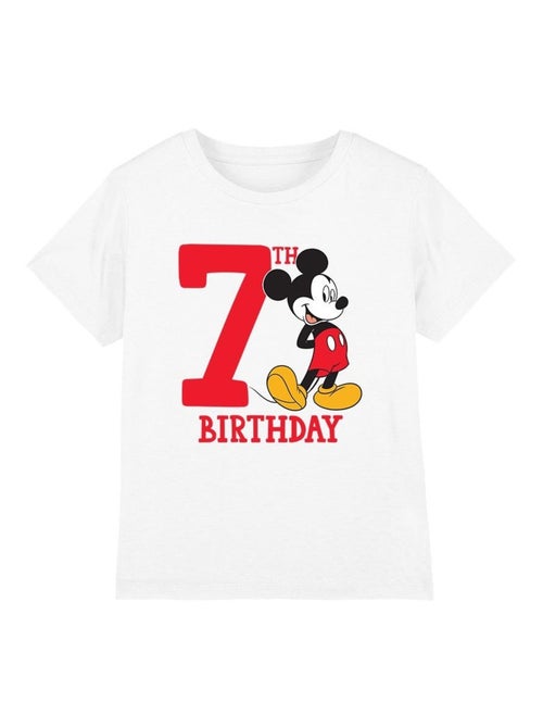 Disney - T-shirt 7ème anniversaire motif Mickey Mouse - Kiabi