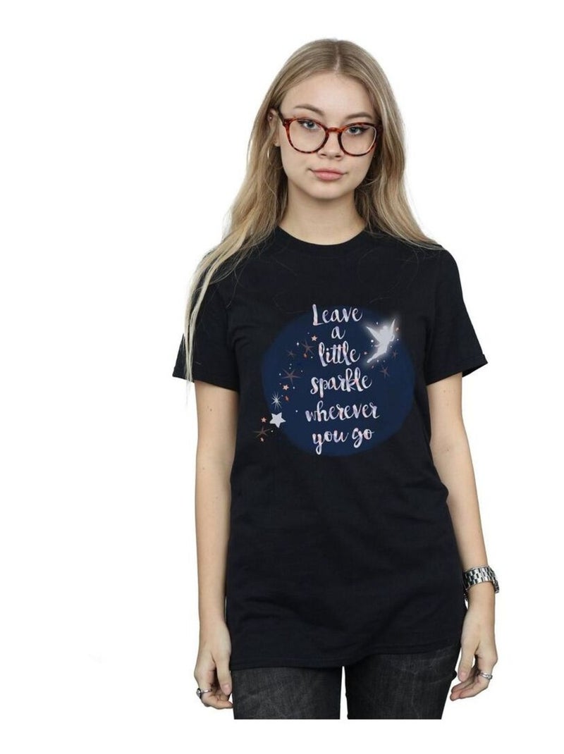 Disney - T-shirt A LÇaTLE SPARKLE Noir - Kiabi