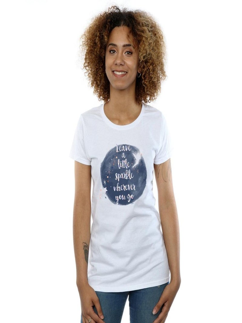 Disney - T-shirt A LITTLE SPARKLE Blanc - Kiabi
