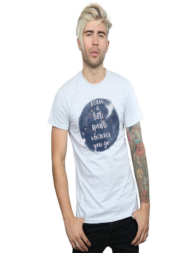 Disney - T-shirt A LITTLE SPARKLE Gris chiné - Kiabi
