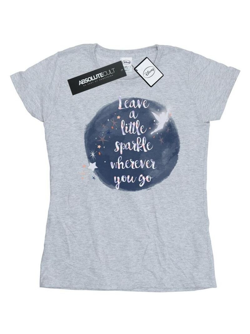 Disney - T-shirt A LITTLE SPARKLE Gris chiné - Kiabi