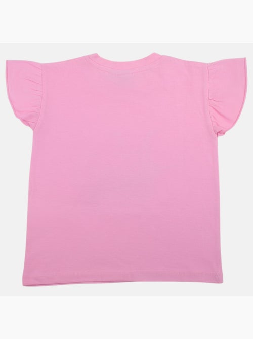 Disney - t-shirt à manches volantées imprimé, col rond - Kiabi Disney - t-shirt à manches volantées imprimé, col rond - Kiabi