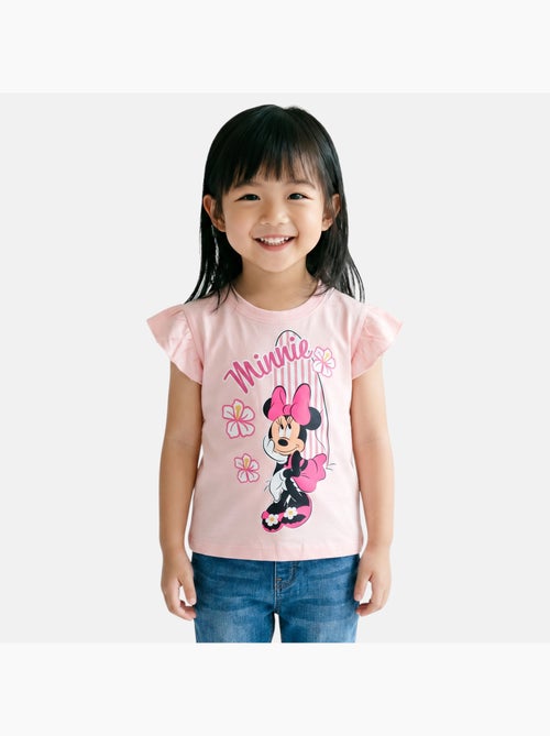 Disney - t-shirt à manches volantées imprimé, col rond - Kiabi Disney - t-shirt à manches volantées imprimé, col rond - Kiabi