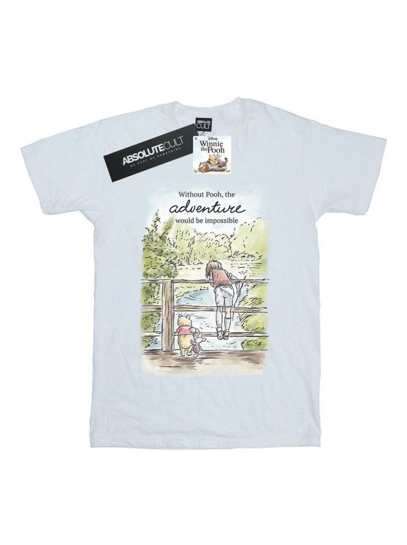 Disney - T-shirt ADVENTURE Blanc - Kiabi