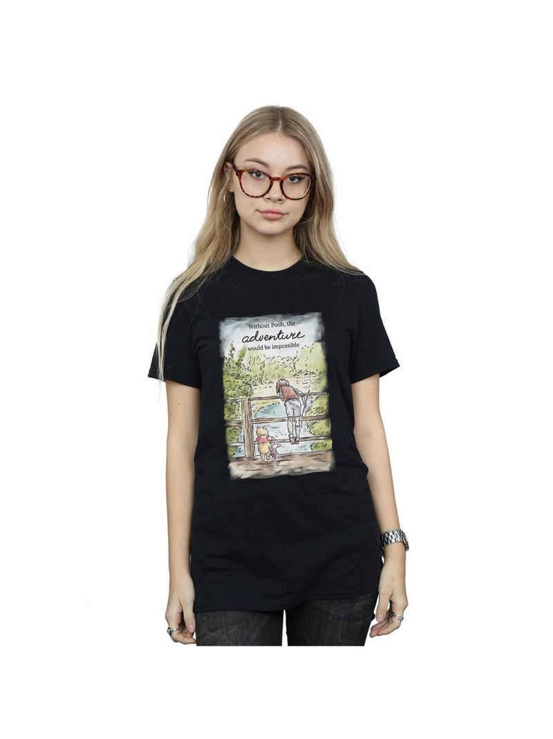 Disney - T-shirt ADVENTURE Noir - Kiabi