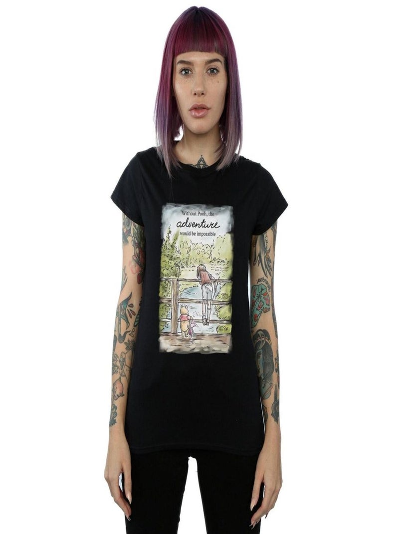Disney - T-shirt ADVENTURE Noir - Kiabi
