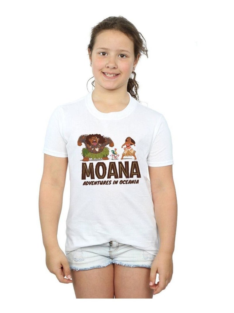 Disney - T-shirt ADVENTURES IN OCEANIA Blanc - Kiabi