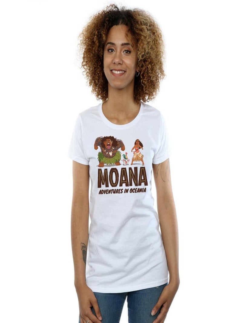 Disney - T-shirt ADVENTURES IN OCEANIA Blanc - Kiabi