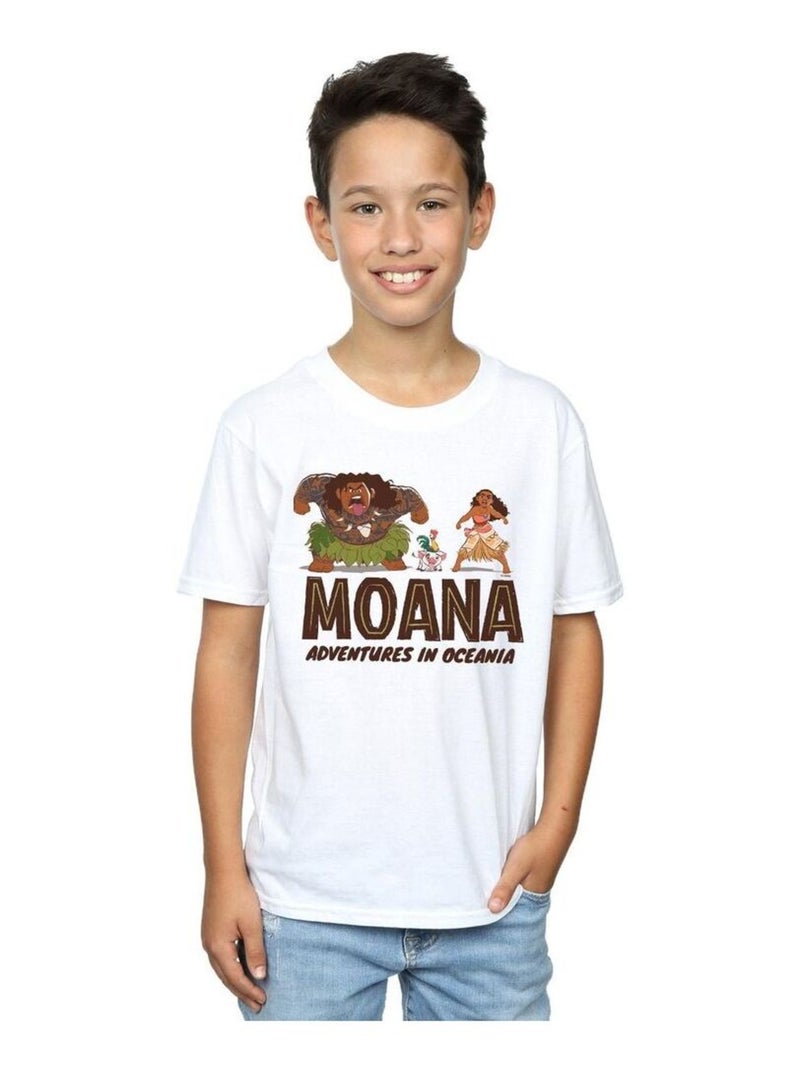 Disney - T-shirt ADVENTURES IN OCEANIA Blanc - Kiabi