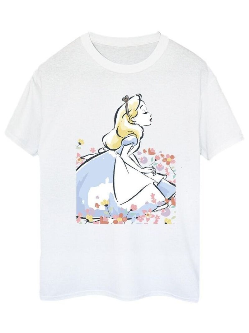 Disney - T-shirt Alice au Pays des Merveilles Blanc - Kiabi