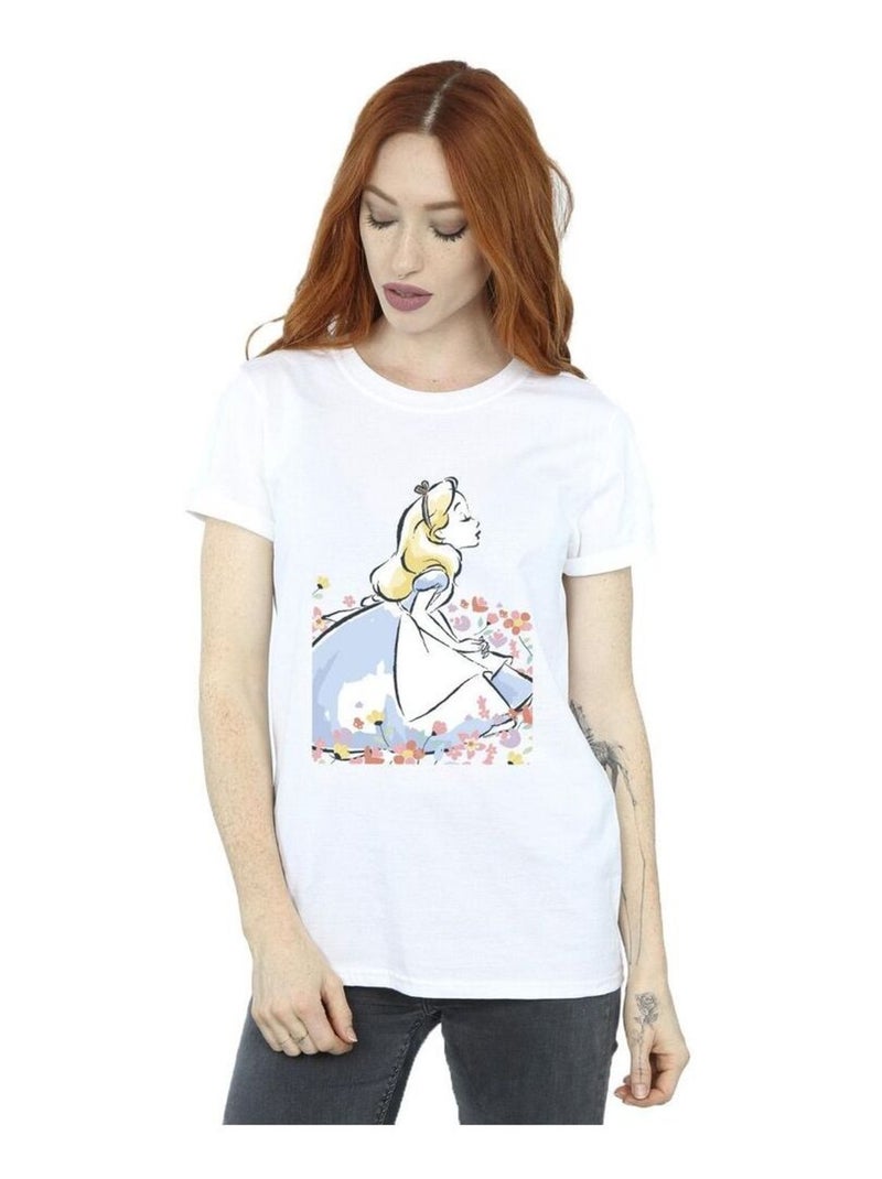 Disney - T-shirt Alice au Pays des Merveilles Blanc - Kiabi
