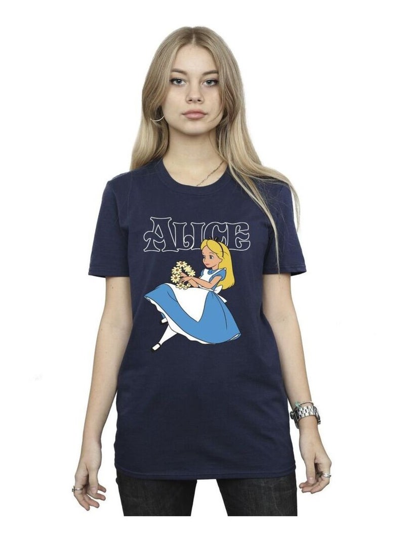 Disney - T-shirt Alice au Pays des Merveilles Bleu marine - Kiabi