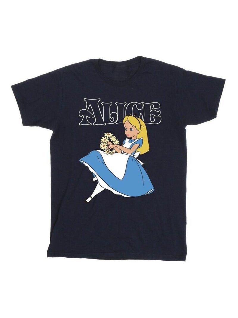 Disney - T-shirt Alice au Pays des Merveilles Bleu marine - Kiabi