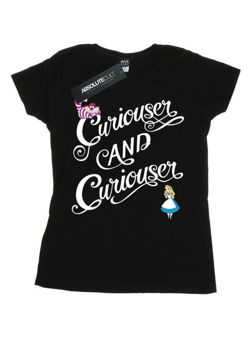 Disney - T-shirt Alice au Pays des Merveilles CURIOUSER - Kiabi