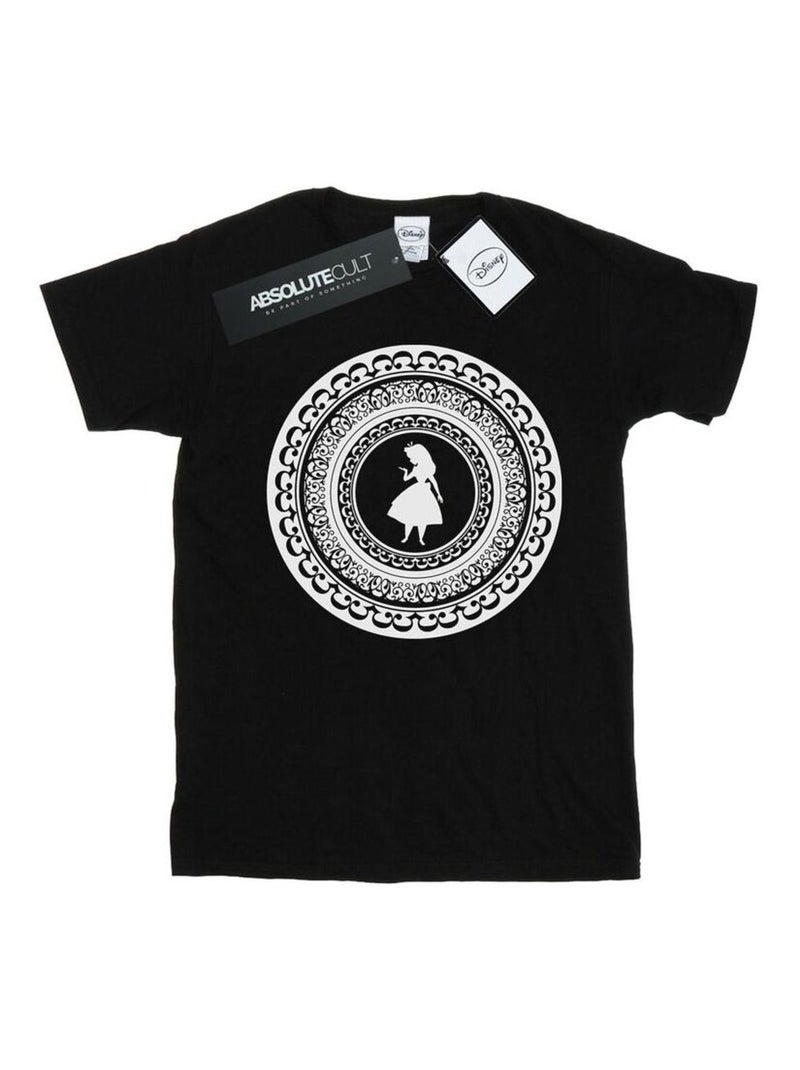 Disney - T-shirt Alice au Pays des Merveilles Noir - Kiabi