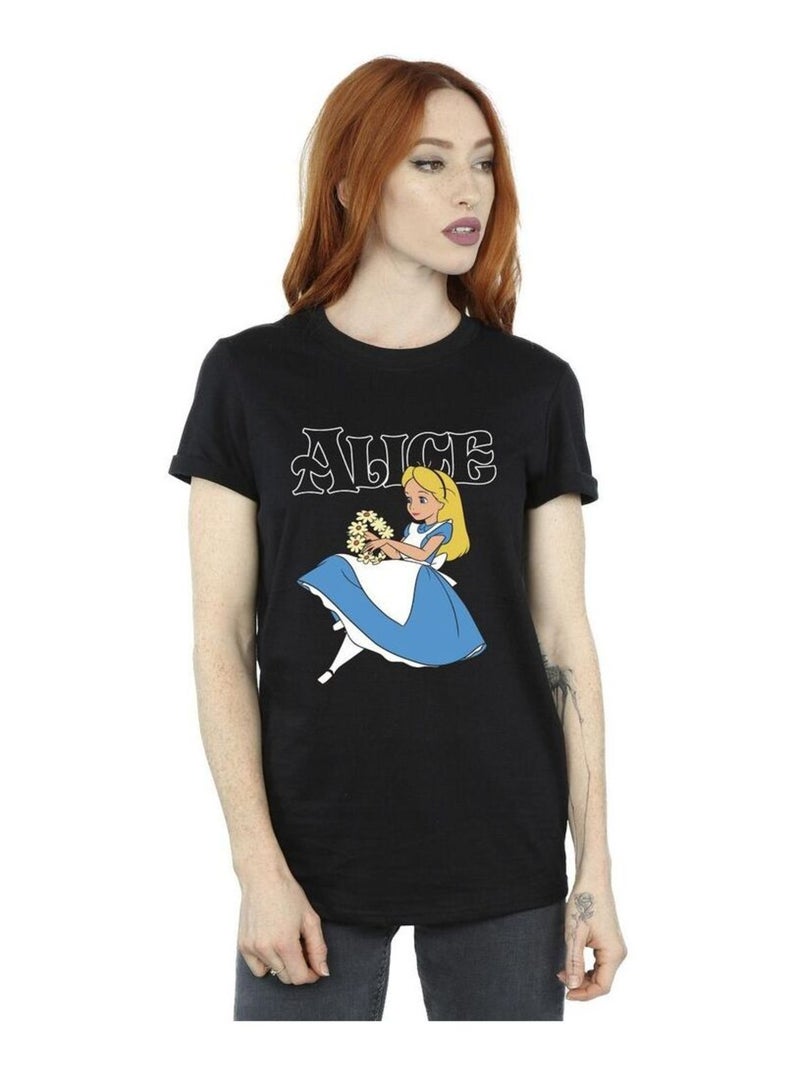 Disney - T-shirt Alice au Pays des Merveilles Noir - Kiabi