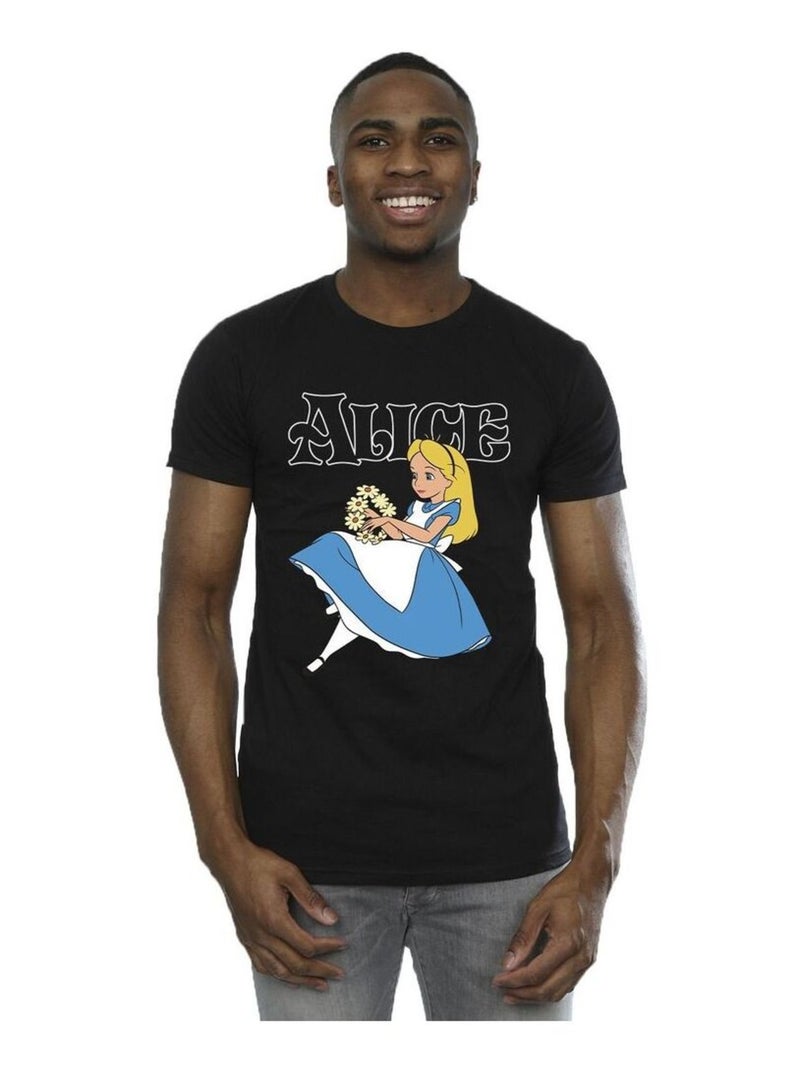 Disney - T-shirt Alice au Pays des Merveilles Noir - Kiabi