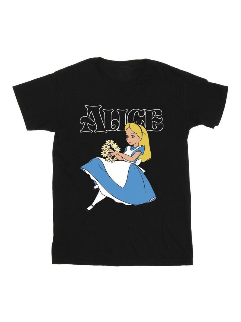 Disney - T-shirt Alice au Pays des Merveilles Noir - Kiabi