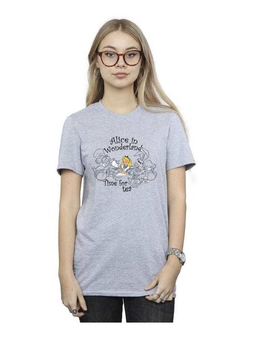 Disney - T-shirt Alice au Pays des Merveilles TIME FOR TEA - Kiabi