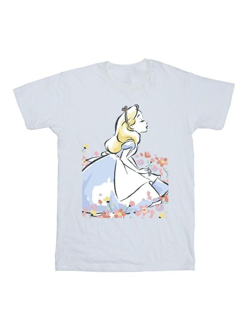 Disney - T-shirt ALICE IN WONDERLAND Blanc - Kiabi