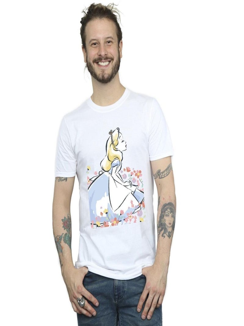 Disney - T-shirt ALICE IN WONDERLAND Blanc - Kiabi