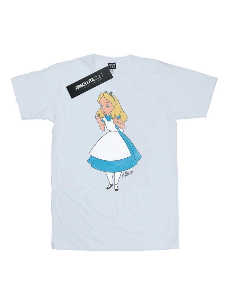 Disney - T-shirt ALICE IN WONDERLAND Blanc - Kiabi