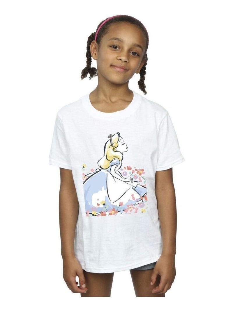 Disney - T-shirt ALICE IN WONDERLAND Blanc - Kiabi