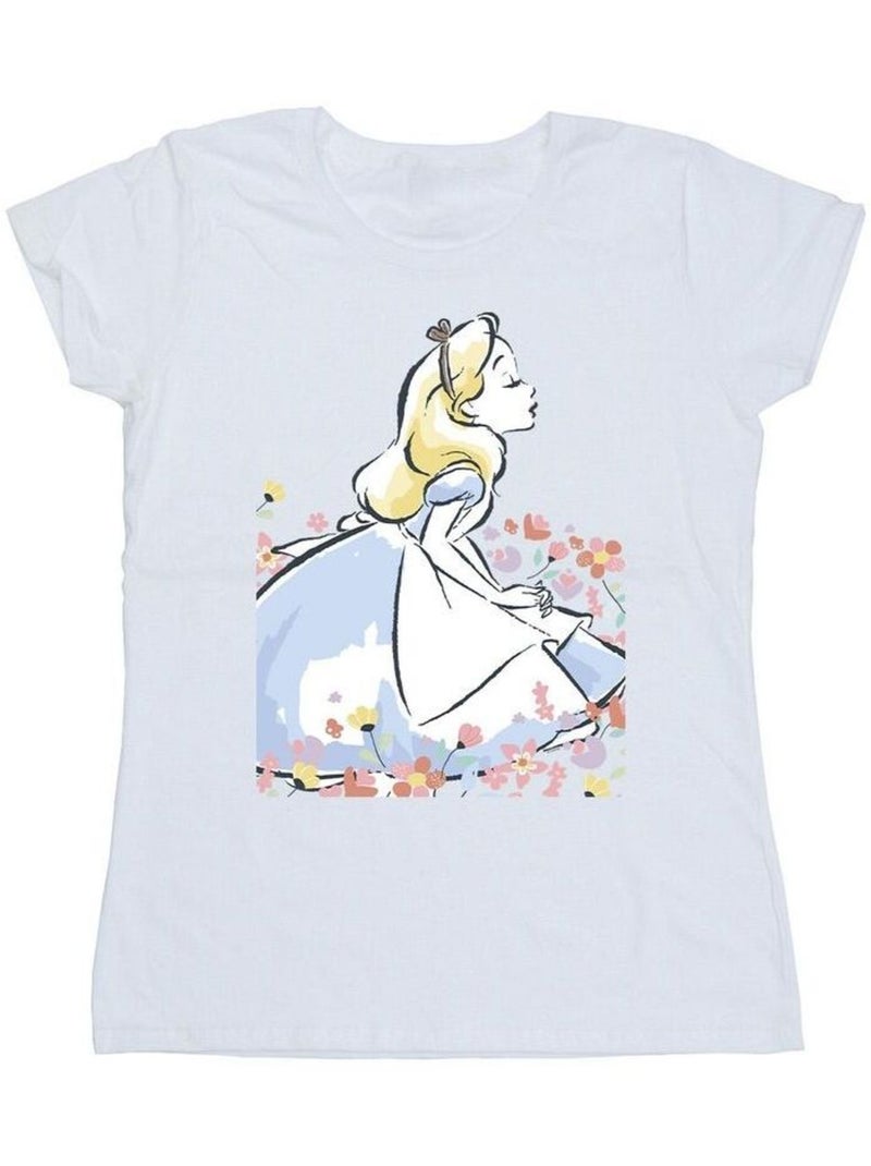Disney - T-shirt ALICE IN WONDERLAND Blanc - Kiabi