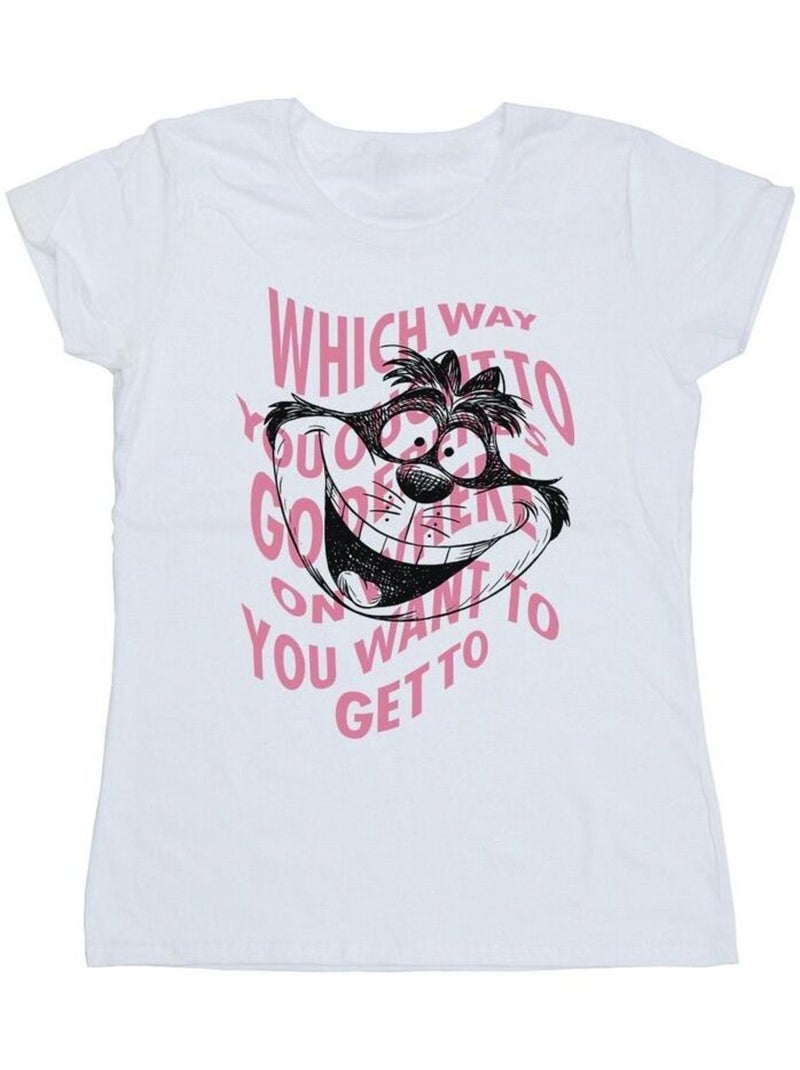 Disney - T-shirt ALICE IN WONDERLAND Blanc - Kiabi