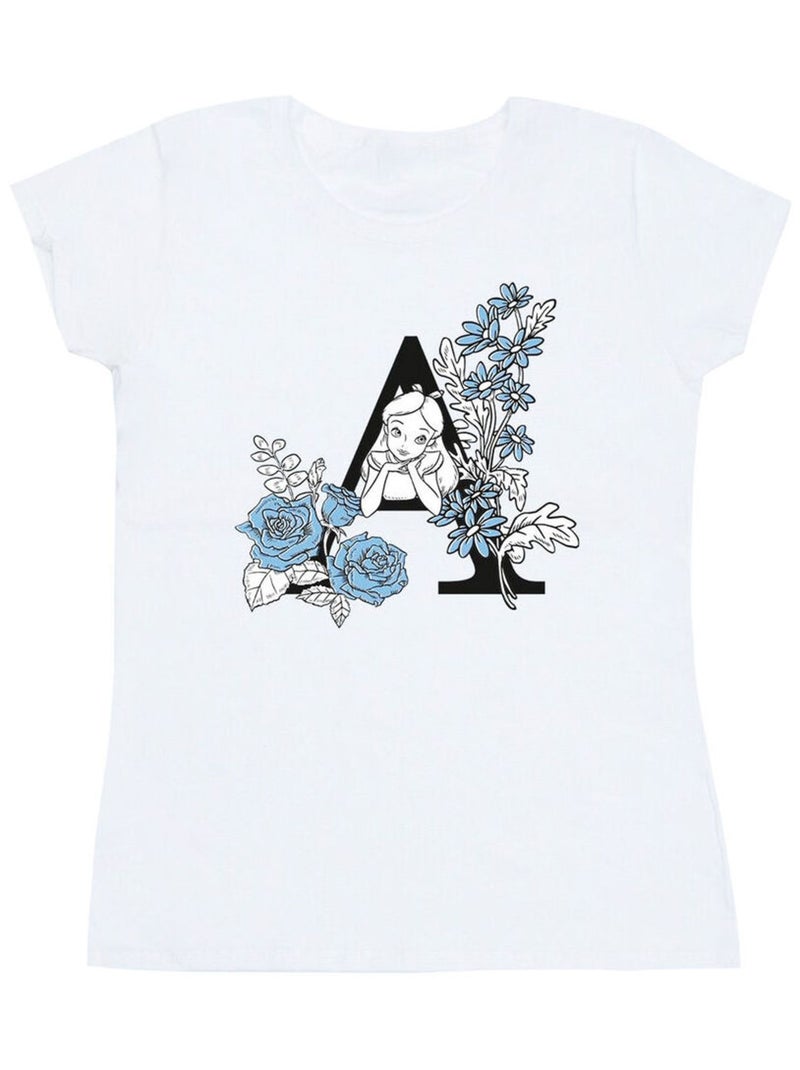 Disney - T-shirt ALICE IN WONDERLAND Blanc - Kiabi