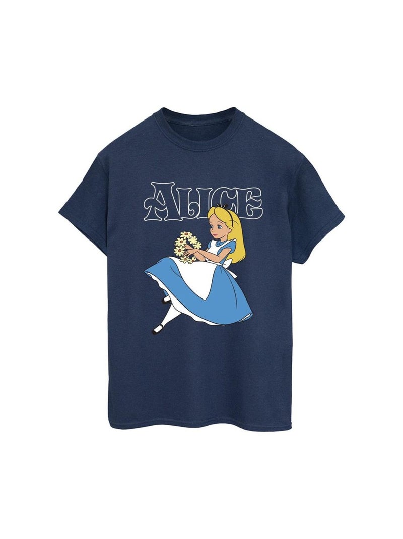 Disney - T-shirt ALICE IN WONDERLAND Bleu marine - Kiabi