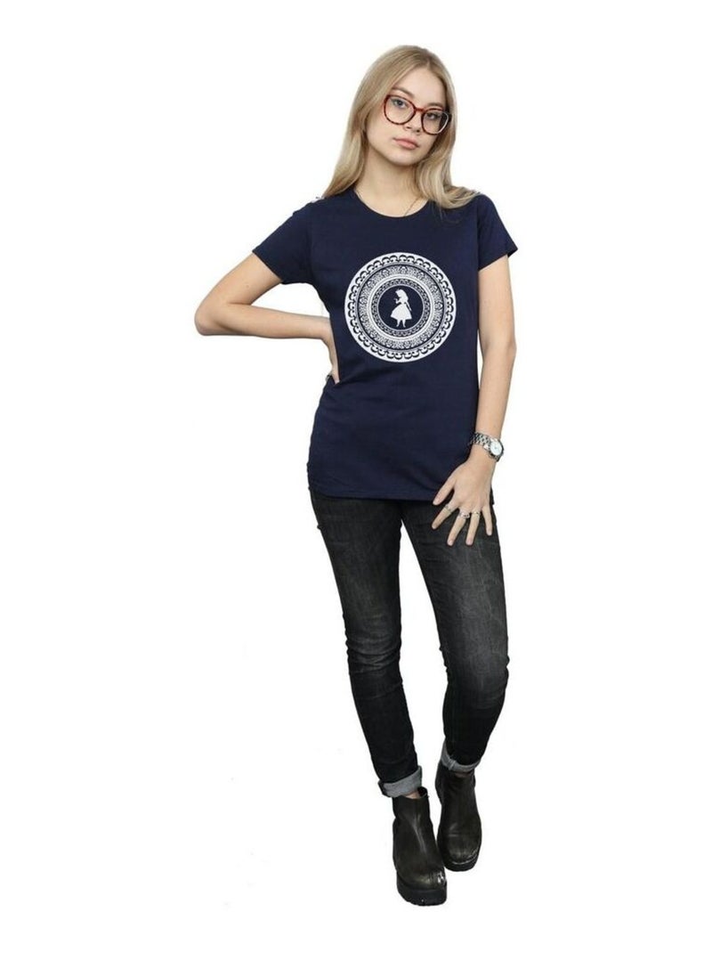 Disney - T-shirt ALICE IN WONDERLAND Bleu marine - Kiabi