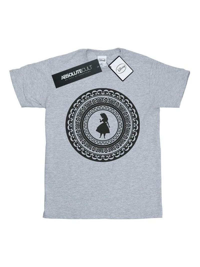 Disney - T-shirt ALICE IN WONDERLAND Gris chiné - Kiabi
