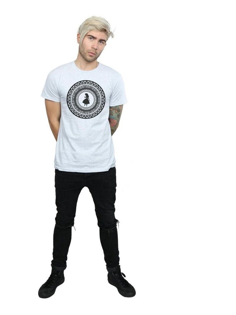 Disney - T-shirt ALICE IN WONDERLAND Gris chiné - Kiabi