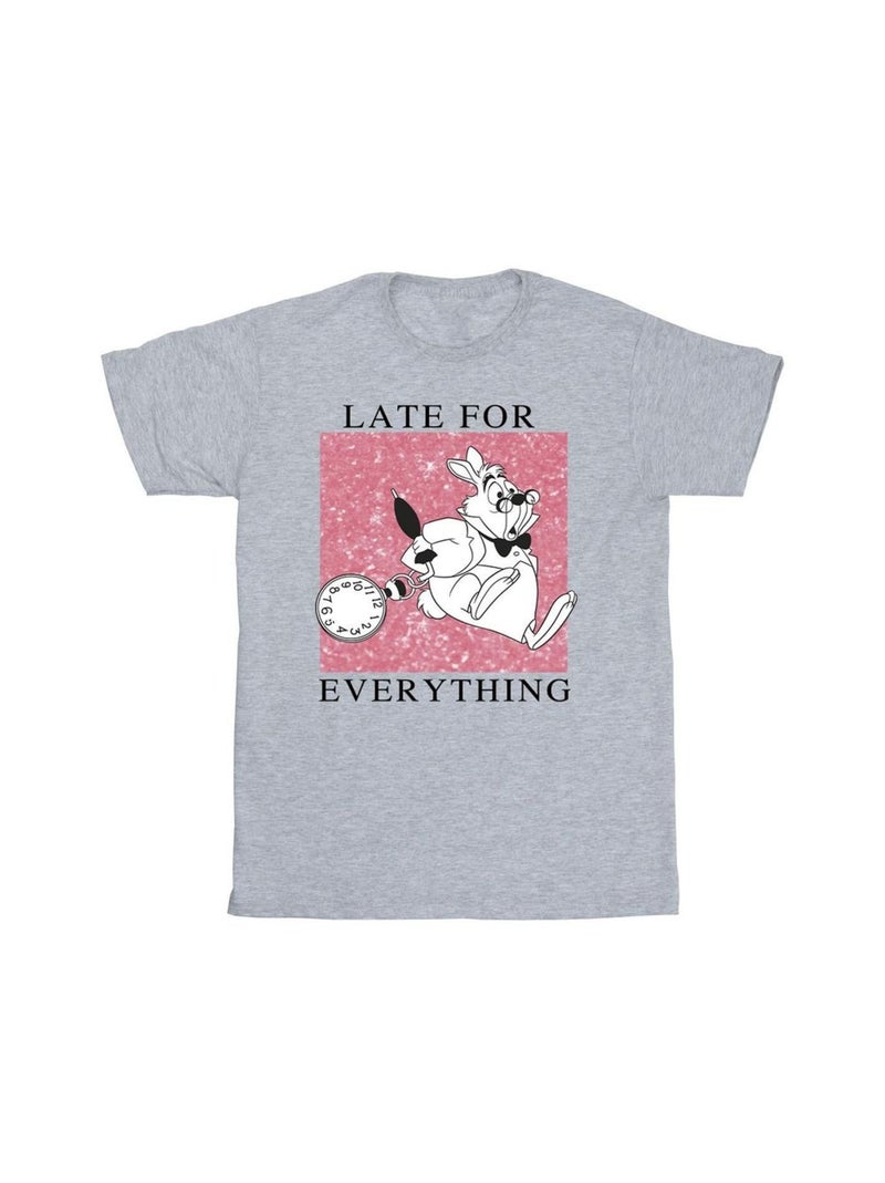 Disney - T-shirt ALICE IN WONDERLAND Gris chiné - Kiabi