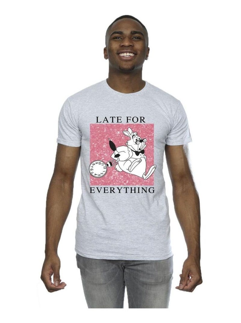 Disney - T-shirt ALICE IN WONDERLAND Gris chiné - Kiabi