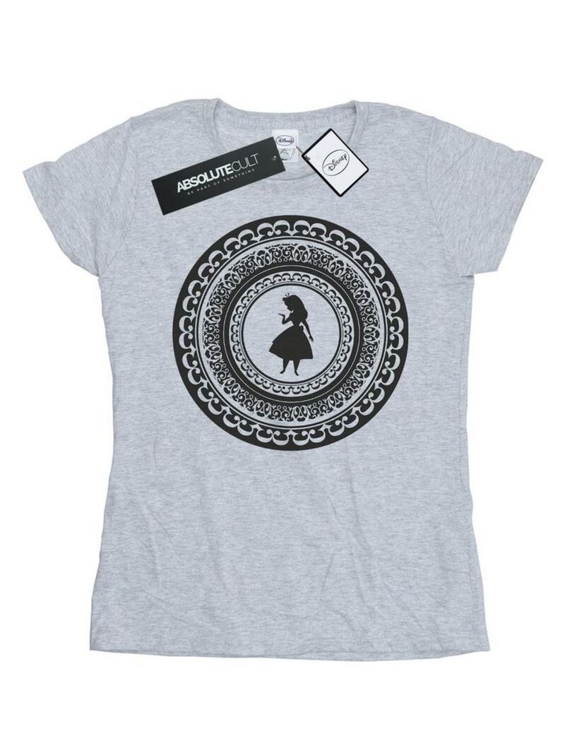 Disney - T-shirt ALICE IN WONDERLAND Gris chiné - Kiabi