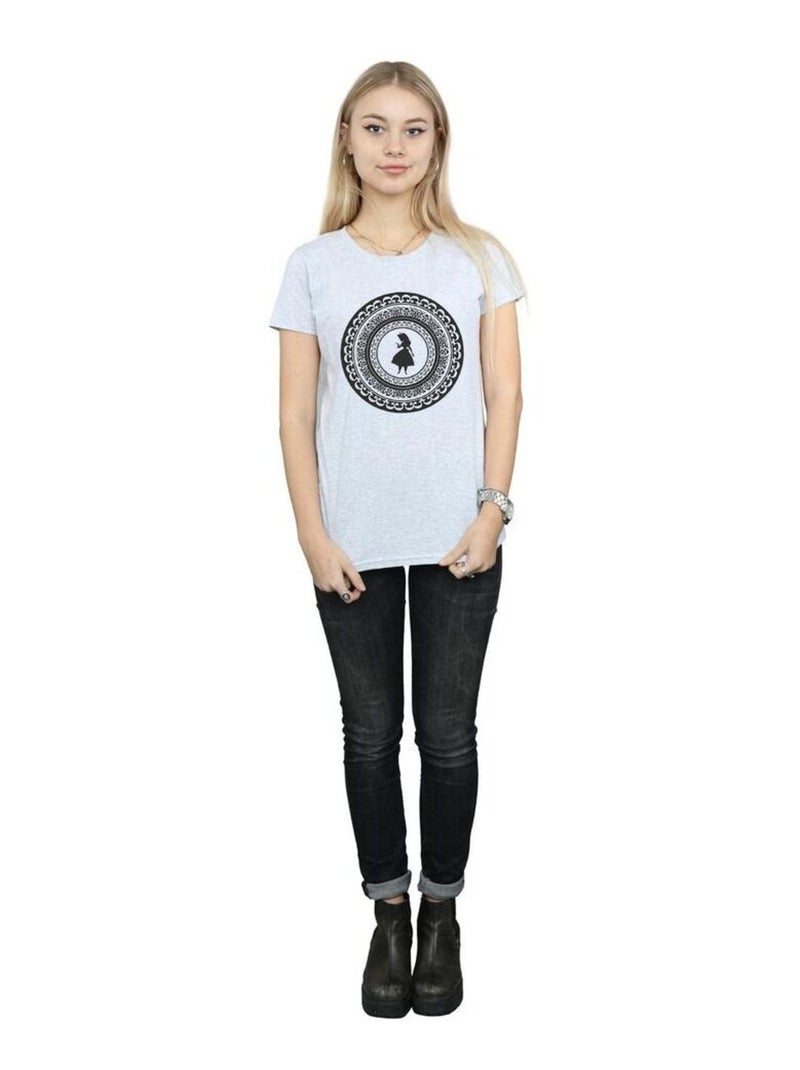 Disney - T-shirt ALICE IN WONDERLAND Gris chiné - Kiabi