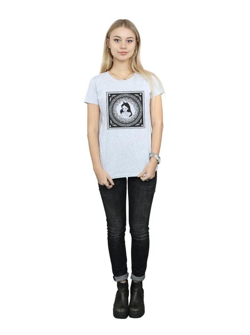 Disney - T-shirt ALICE IN WONDERLAND Gris chiné - Kiabi