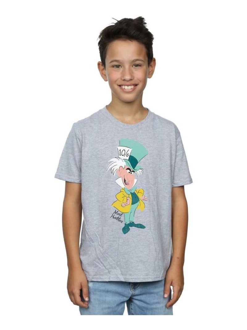 Disney - T-shirt ALICE IN WONDERLAND Gris chiné - Kiabi