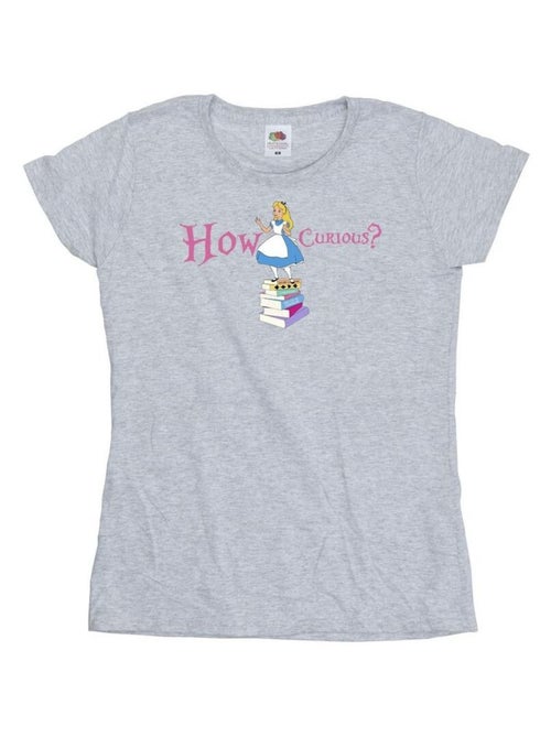 Disney - T-shirt ALICE IN WONDERLAND HOW CURIOUS - Kiabi