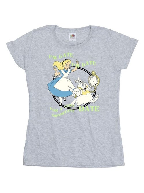 Disney - T-shirt ALICE IN WONDERLAND I'M LATE - Kiabi Disney - T-shirt ALICE IN WONDERLAND I'M LATE - Kiabi