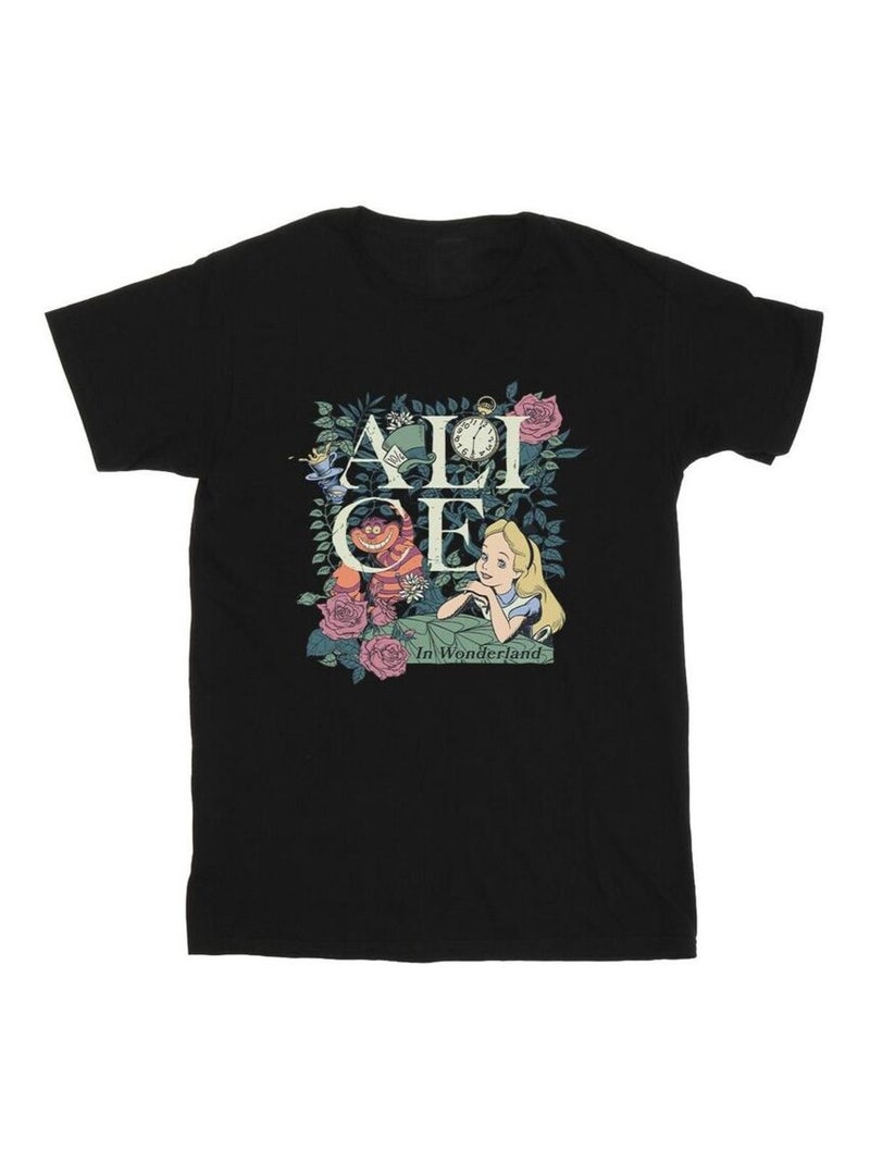 Disney - T-shirt ALICE IN WONDERLAND Noir - Kiabi
